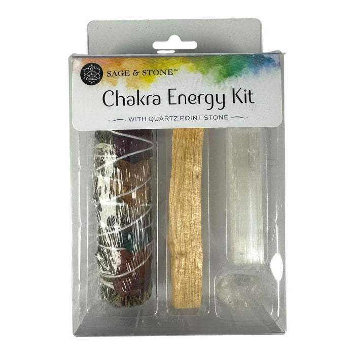 Sage & Stone Cleansing Kit: Love Energy, Chakra Healing, & Smudging Essentials!