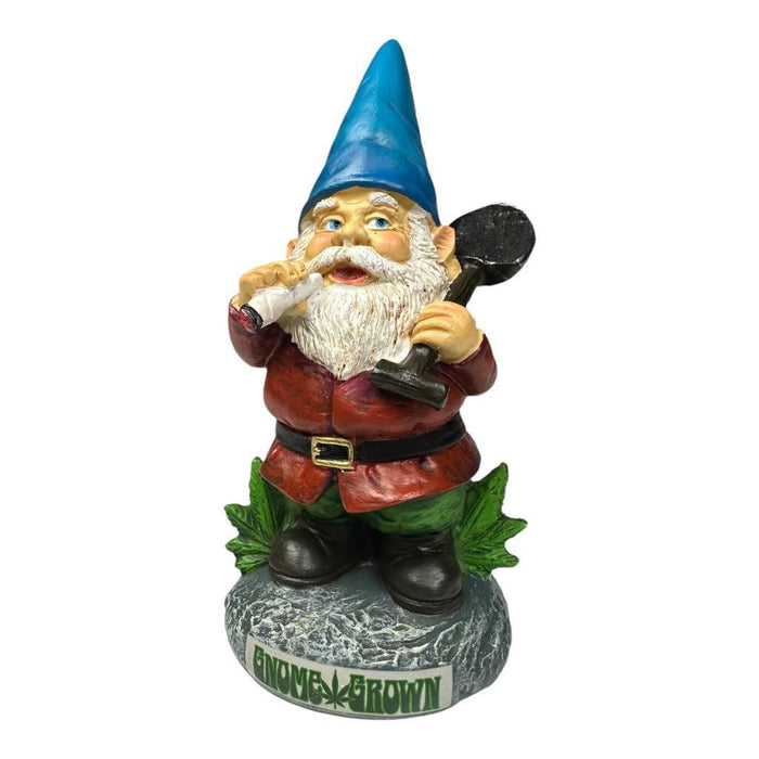 Garden Gnome With Shovel Funny Bud Gnome Smoking Garden Ornament 13cm