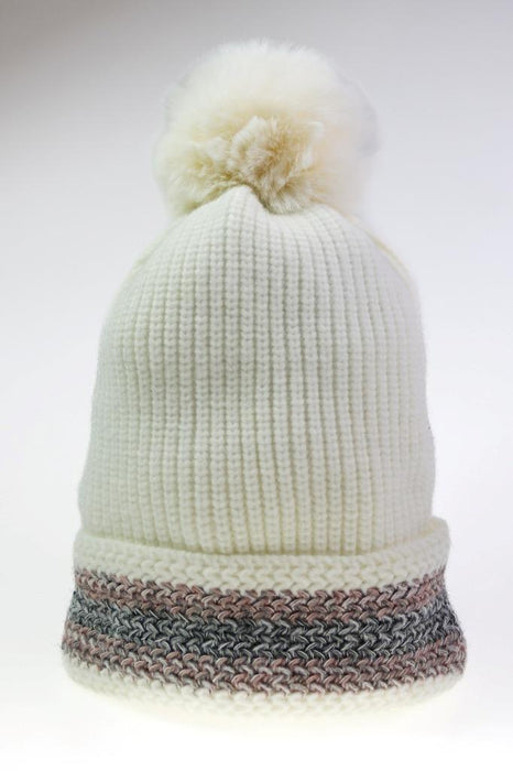 Women Beanie with Pom Pom Knit Hats Fashionable Warm Winter Hats for Ladies