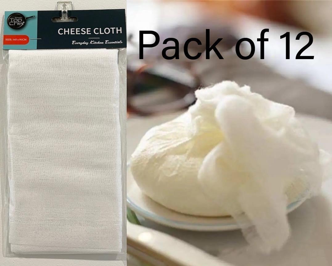 12x Cheesecloth Strainer Filter Mesh Cooking Cheese Cloth Muslin Tea Tofu Milk