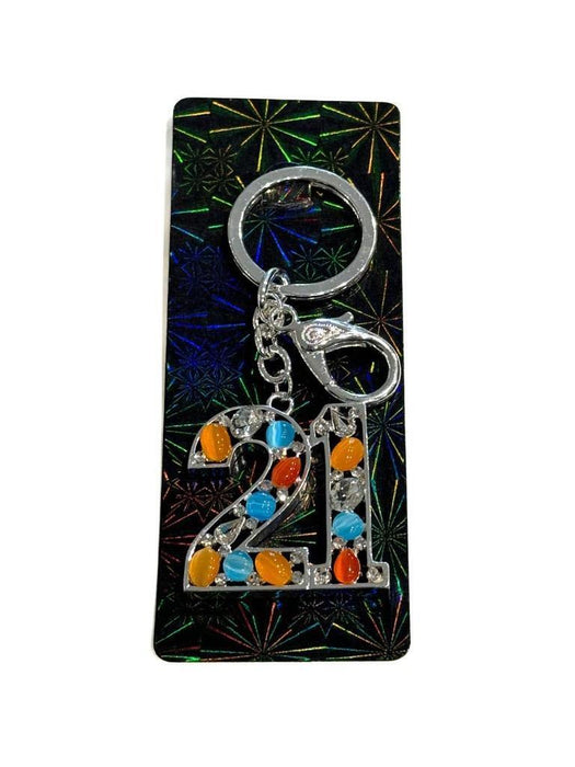 21st Birthday Keychain 21st Birthday Keyring Happy Birthday Key Ring Women Gifts