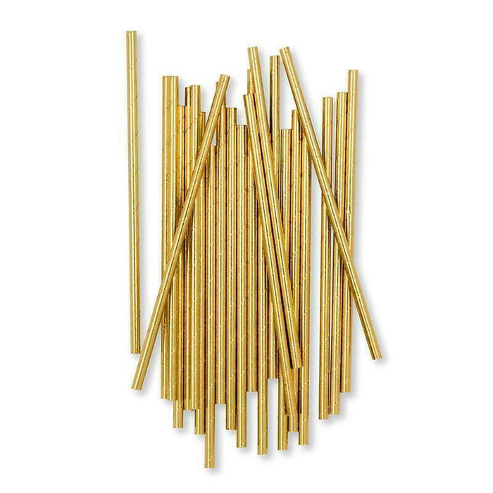 Gold Drinking Paper Straws Food Safe Straw Birthday Party Wedding Bulk