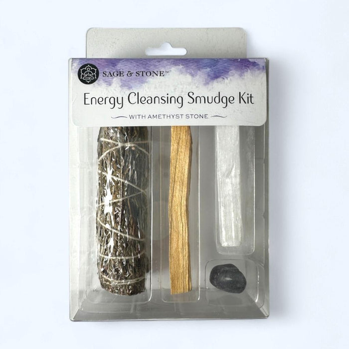 Sage & Stone Cleansing Kit: Love Energy, Chakra Healing, & Smudging Essentials!