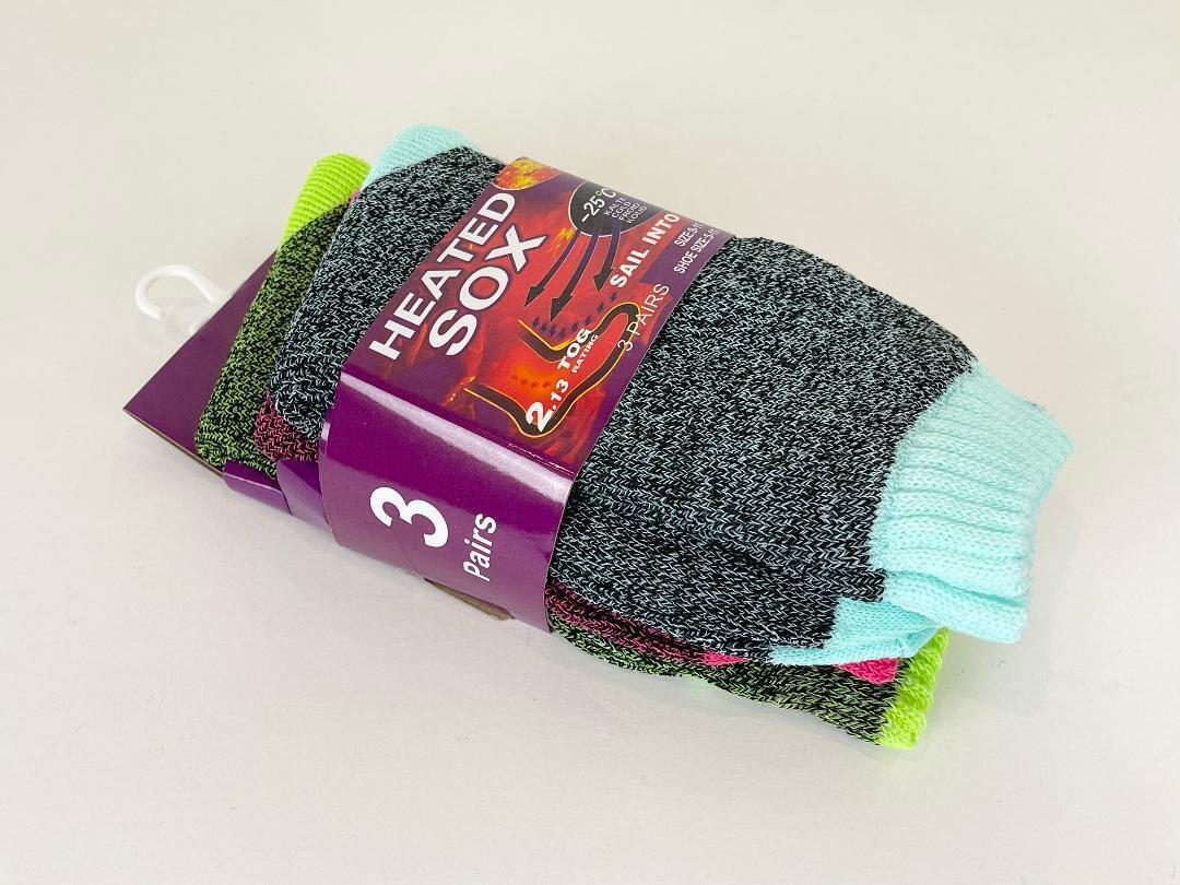 6 pairs Women Warm Thermal Socks Heated Heat Sox Winter Work Thick Soft Ladies