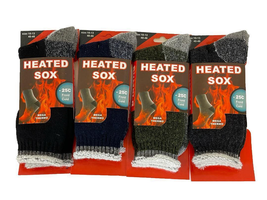 Men Extra Warm Thermal Socks Heated Sox Winter Work Thick Heat Soft Men Sock