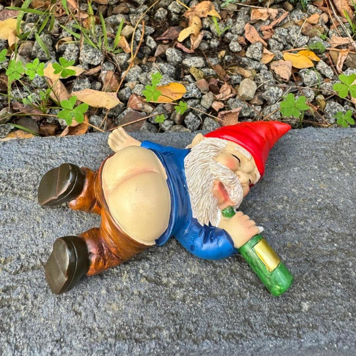 Garden Gnome Bare Buttocks Drunk Gnomes Showing Bum Naughty Garden Ornamen 14cmt