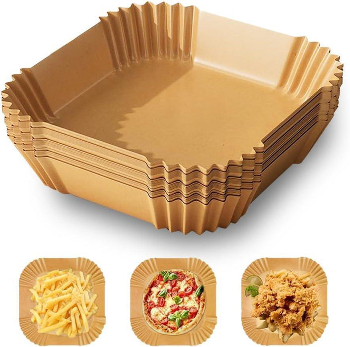 Air Fryer Liners Square Disposable Cooking Baking Paper Non-Stick Parchment Bulk