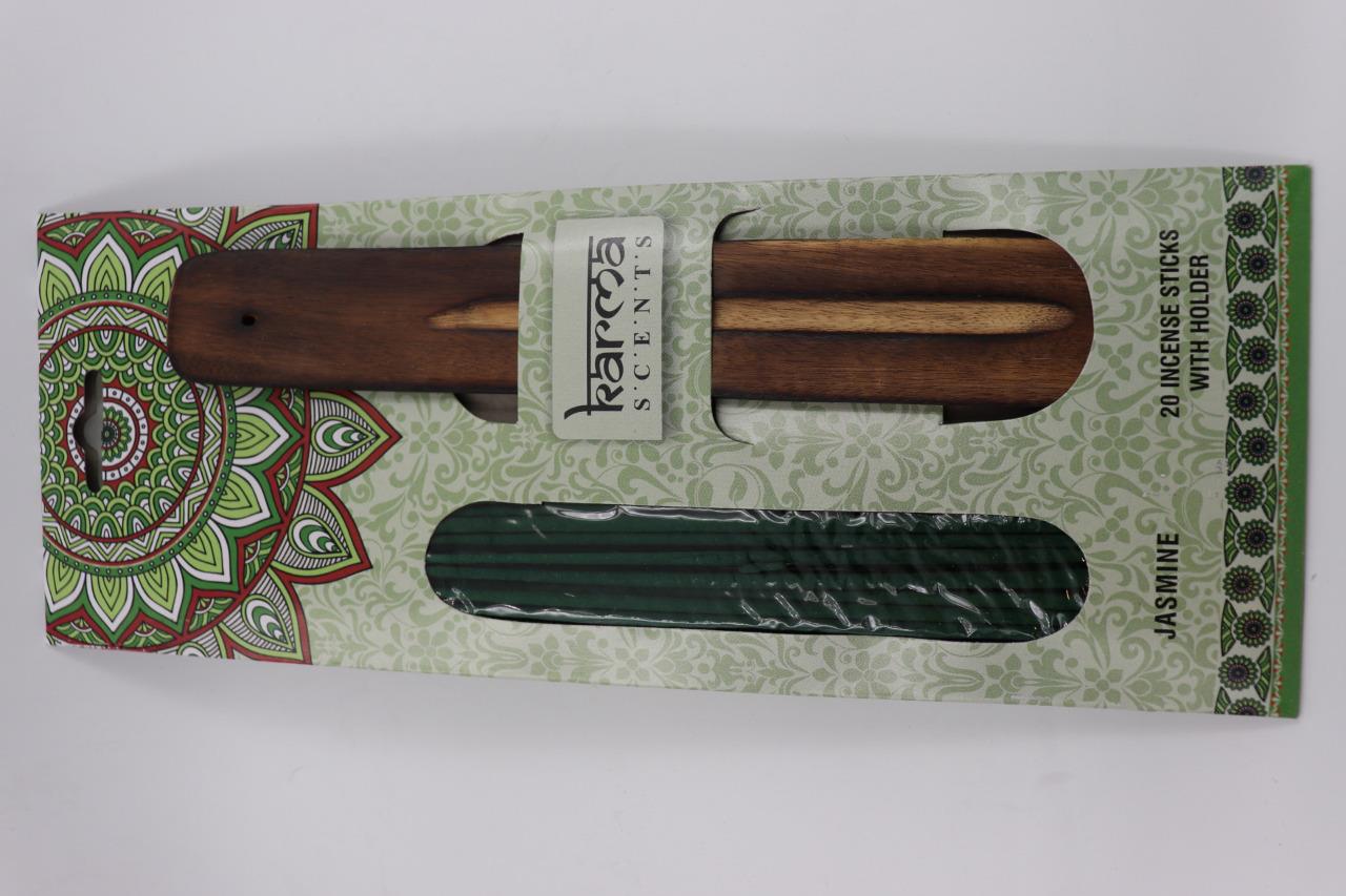 Premium Karma Incense Sticks with Wooden Holder Home Fragrance air fresh scents