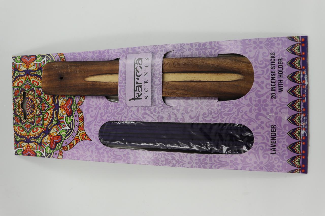 Premium Karma Incense Sticks with Wooden Holder Home Fragrance air fresh scents