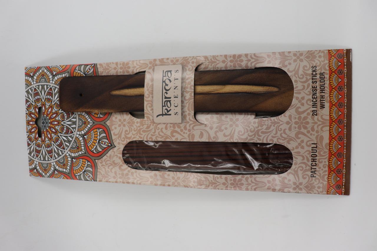 Premium Karma Incense Sticks with Wooden Holder Home Fragrance air fresh scents