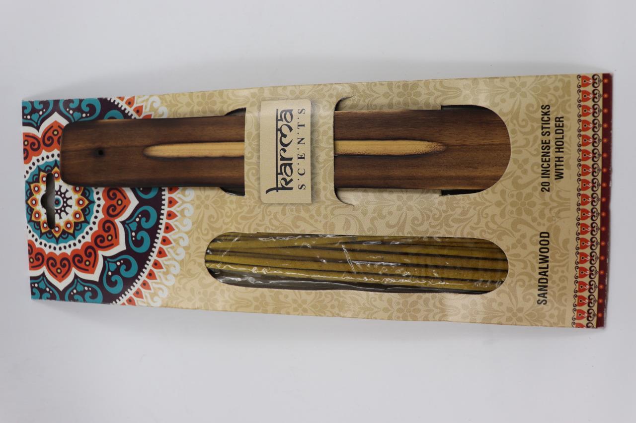 Premium Karma Incense Sticks with Wooden Holder Home Fragrance air fresh scents