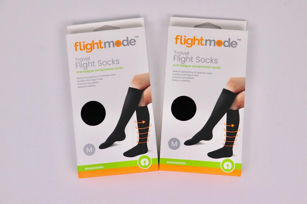 Travel Flight Socks Compression Sock Support Stocking reduce Swelling 2 Pairs