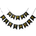 Black Gold Birthday Decorations Set Birthday Banner Party Confetti Balloons