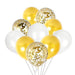 Gold White Balloon Confetti Balloons Set Party Decorations Wedding Birthday