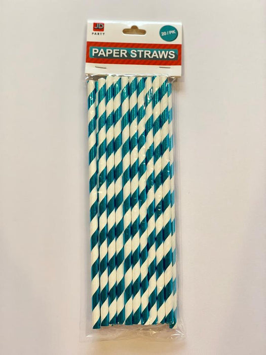 Drinking Paper Straws Food Safe Straw Birthday Party Wedding Rose Gold Blue Pink