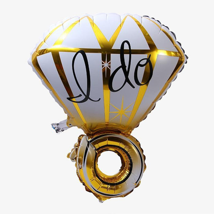 Bride Foil Balloons Big Ring Balloon Gold Bridal Shower Decorations Wedding Hens