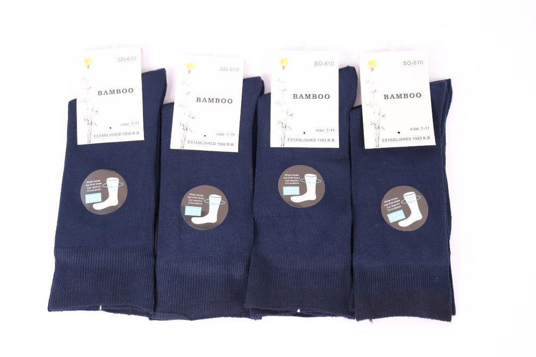 Bamboo Socks Wide Loose Top Diabetic Sock Women size 2-11 Black Navy White Grey