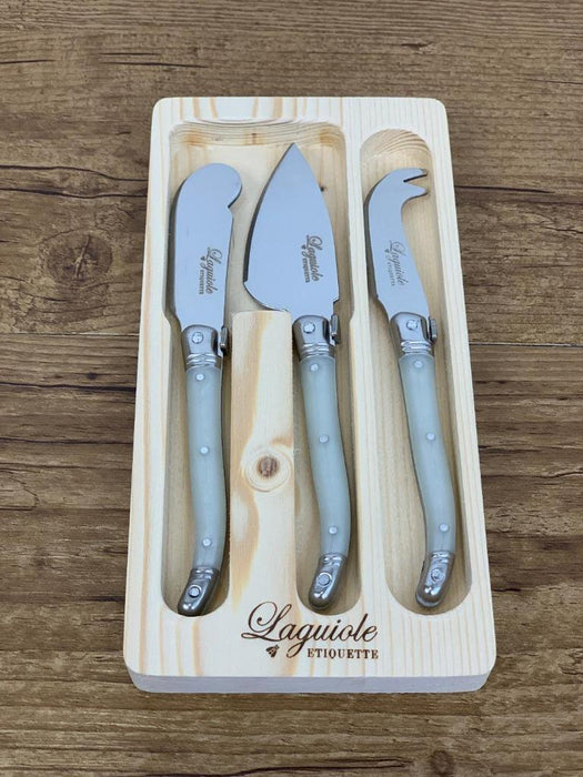 Etiouette Laguiole Cheese knife Set French design Stainless Steel knives 3pcs