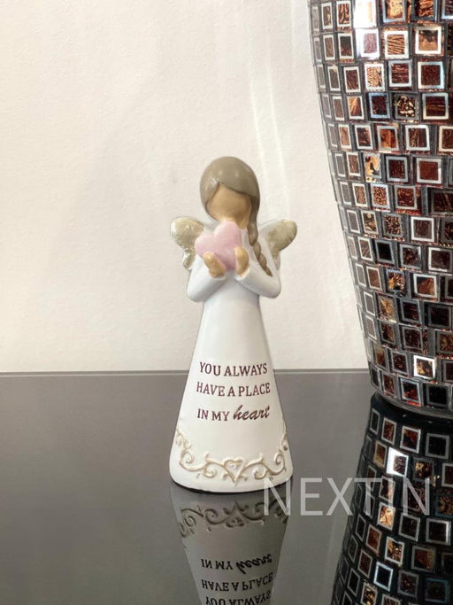 Angel Statue Inspirational Wording Wing Angles Religious Decor Figurine 12cm