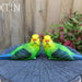 Budgie Parrot Bird Figurine Parakeet Birds Statue Garden Ornament Decor 2/4pcSet