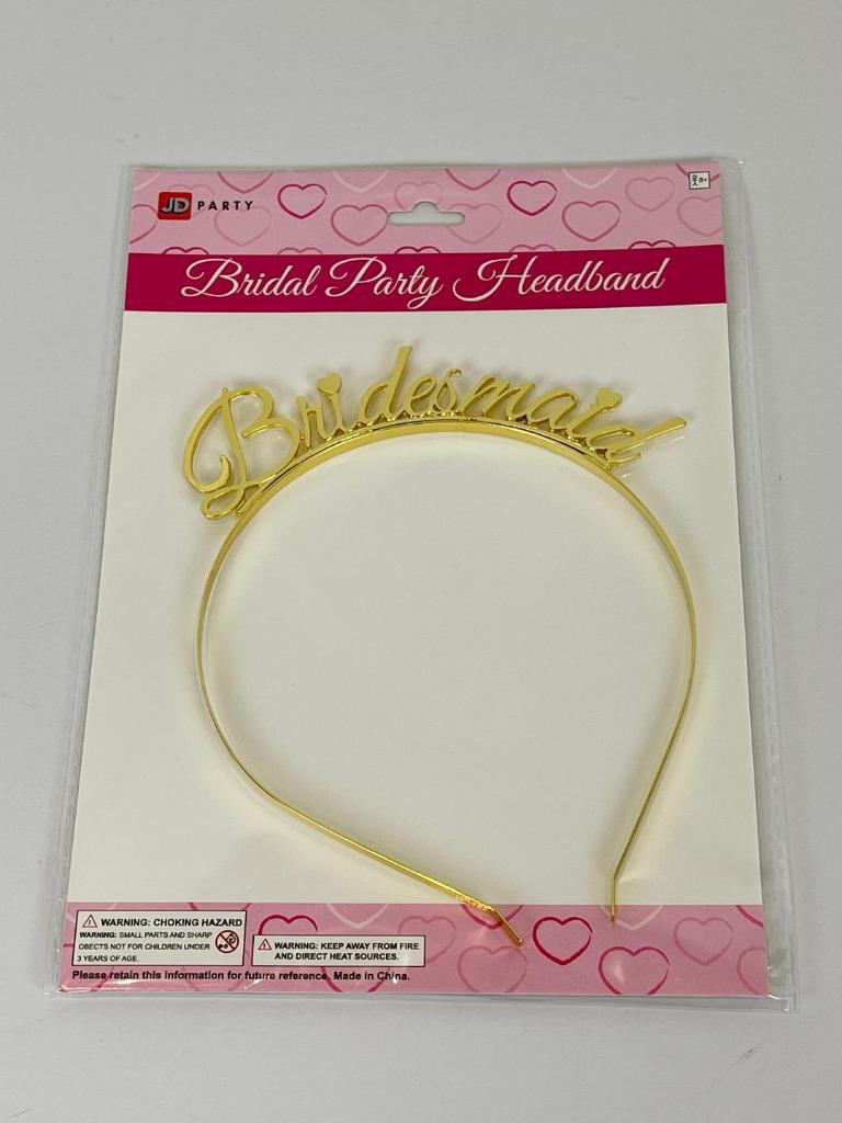 Bridesmaid Headband Tiara Wedding Hair Accessories Headpiece Bachelorette Bridal