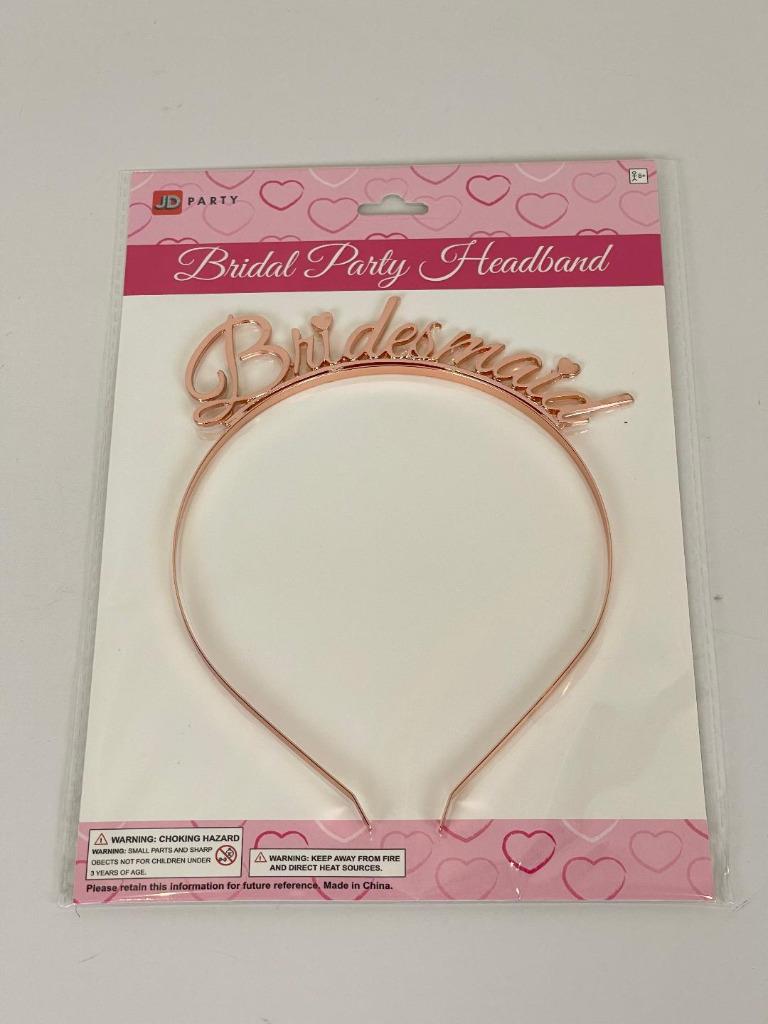 Bridesmaid Headband Tiara Wedding Hair Accessories Headpiece Bachelorette Bridal