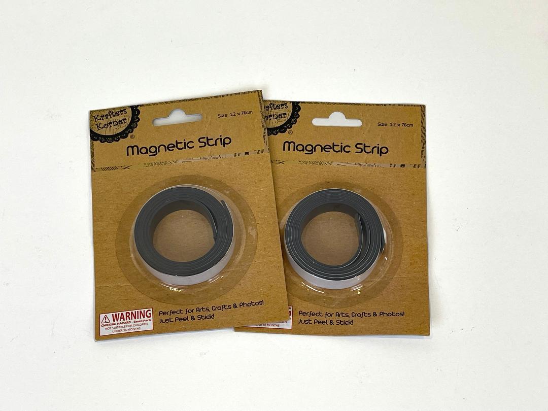 Magnetic Strip Magnet Tape Roll Photo Fridge Self Adhesive Whiteboard DIY Craft