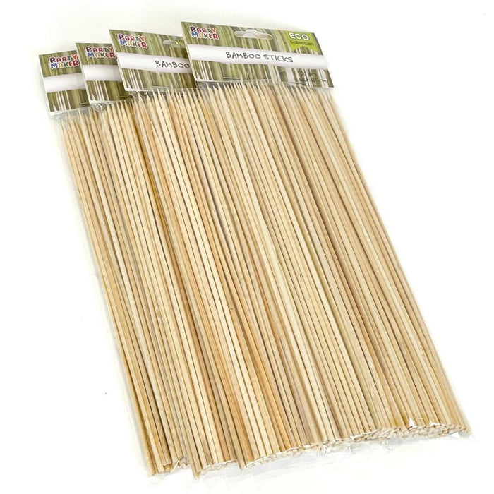 Bamboo Skewers BBQ Sticks Grill Meat Fruit Corn Cocktail Wood Party Skewer 25cm