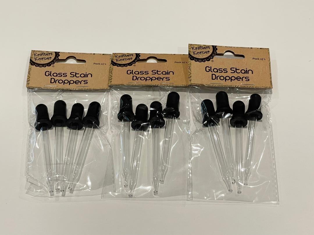 Glass Stain Droppers Squeezable Eye Pipette Liquid Dropper for Essential Oil