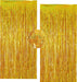 Gold Foil Curtain Sparkle Metallic Fringe Tinsel Backdrop Party Decorations