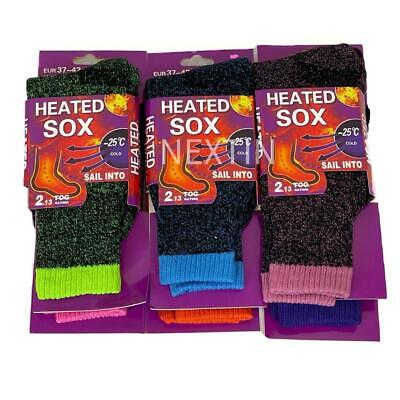 Women Warm Thermal Socks Heated Sox Winter Thick Soft Sock Pack of 6 Size 7-11