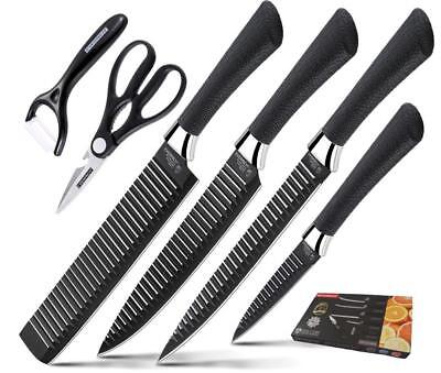 Kitchen Knife Set Everich Chef Knives Stainless Steel Nonstick 6 pieces Scissor