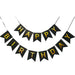 Black Gold Birthday Decorations Set Birthday Banner Party Confetti Balloons