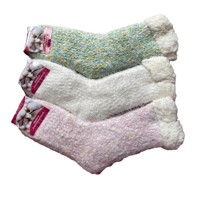 Warm Winter Socks with Fur Women Bed Slipper Sock Soft Thick Fluffy Socks