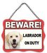 Dog Metal Sign Beware of Dogs Guard Dog on Duty Warning Gate & Home Signs Notice