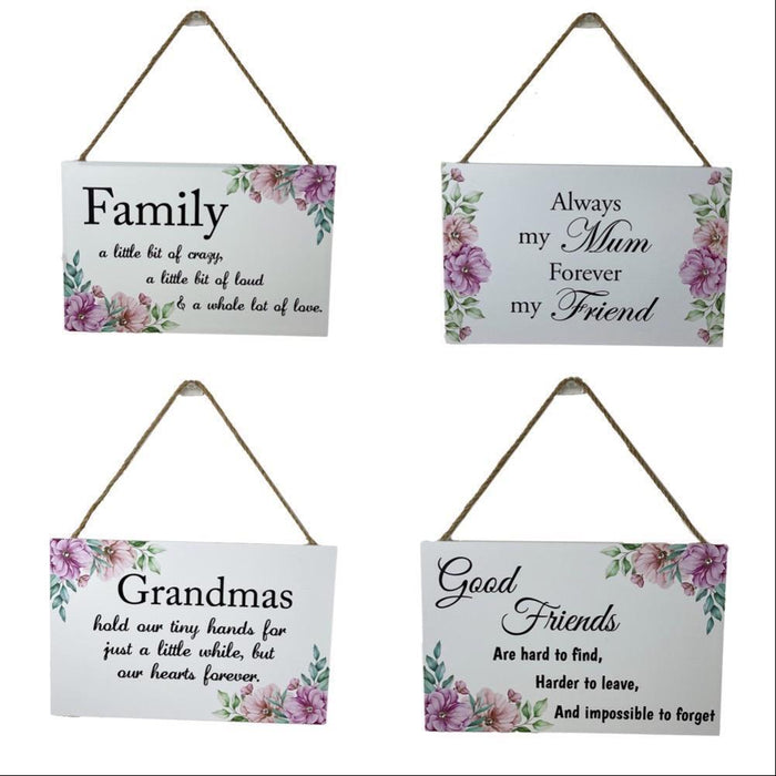 Wooden Home Signs Wall Decor Mum Family Grandmas Friends Signs Country Sign Gift