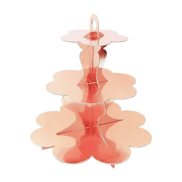 3-Tier Cupcake Stand Tower Cake Stand Holder Paper Cardboard Birthday Wedding