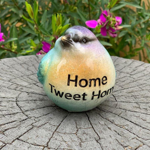 Colorful Bird Figurine Birds with Words Statue Home Garden Decor Set of 3 11cm