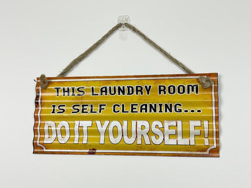 Laundry Room Metal Sign Funny Country Vintage Retro Tin Home Signs Wall Decor