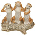 Meerkat Satue Meerkats Welcome Sign Garden Decor Sculptures Outdoor Figurine