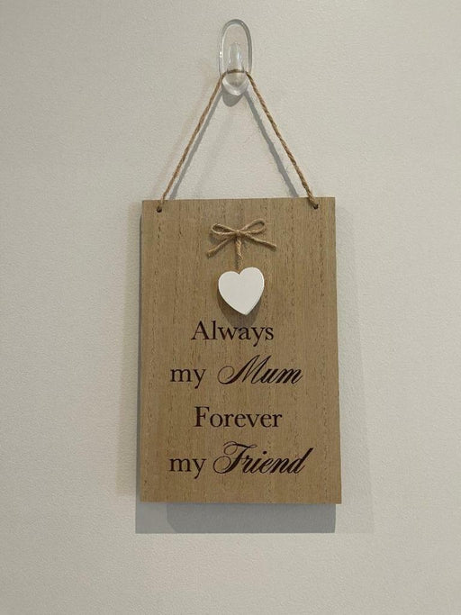 Mum Wooden Sign Wood Mum Hanging Signs Happy Mother's Day Gift Home Decor 23cm