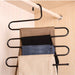 Trouser Hangers Multi Layers Metal Hangers 5 Tier S Shaped Pants Clothes Hanger