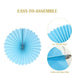 Blue Birthday Decorations Set Happy Birthday Banner Confetti Balloons Paper fans