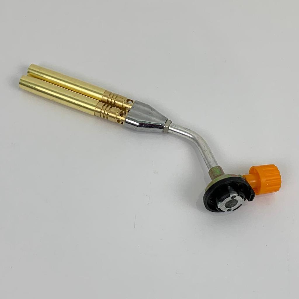 Gas Blow Torch Twin Brazing Flame Gun Lighter Buttan Soldering Welding Iron