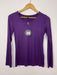 Caroline Morgan Long Sleeve Top Scoop Neck T-Shirts Basic Tee Tops Plain Colour