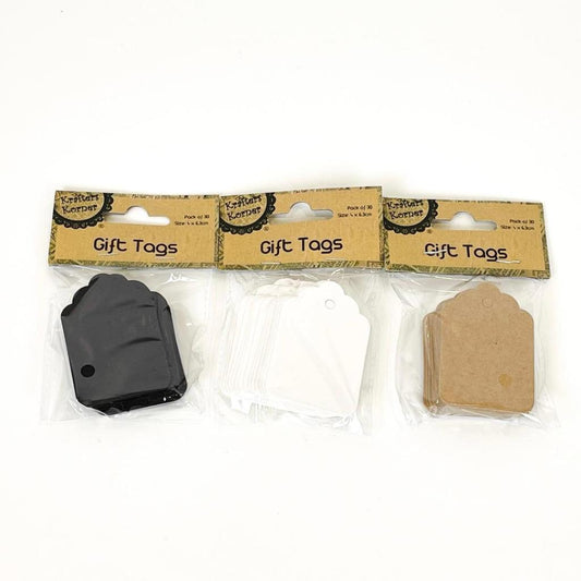Gift Tags White Brown Black Price Tags Jewellery Tags Wedding Christmas 90pcs