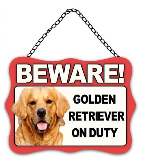 Dog Metal Sign Beware of Dogs Guard Dog on Duty Warning Gate & Home Signs Notice