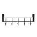 Wire Over Door Hanging Rack 5 Hook Hanger Bathroom Kitchen Clothes Key Organiser