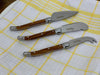 Etiouette Laguiole Cheese knife Set French design Stainless Steel knives 3pcs