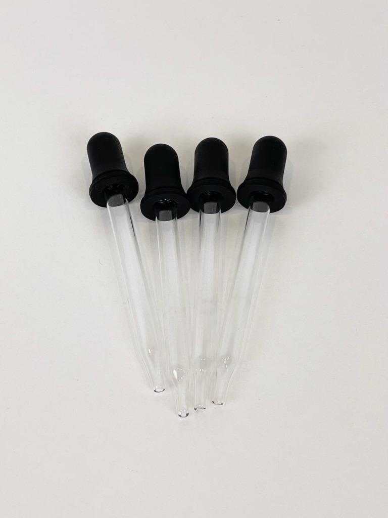 Glass Stain Droppers Squeezable Eye Pipette Liquid Dropper for Essential Oil